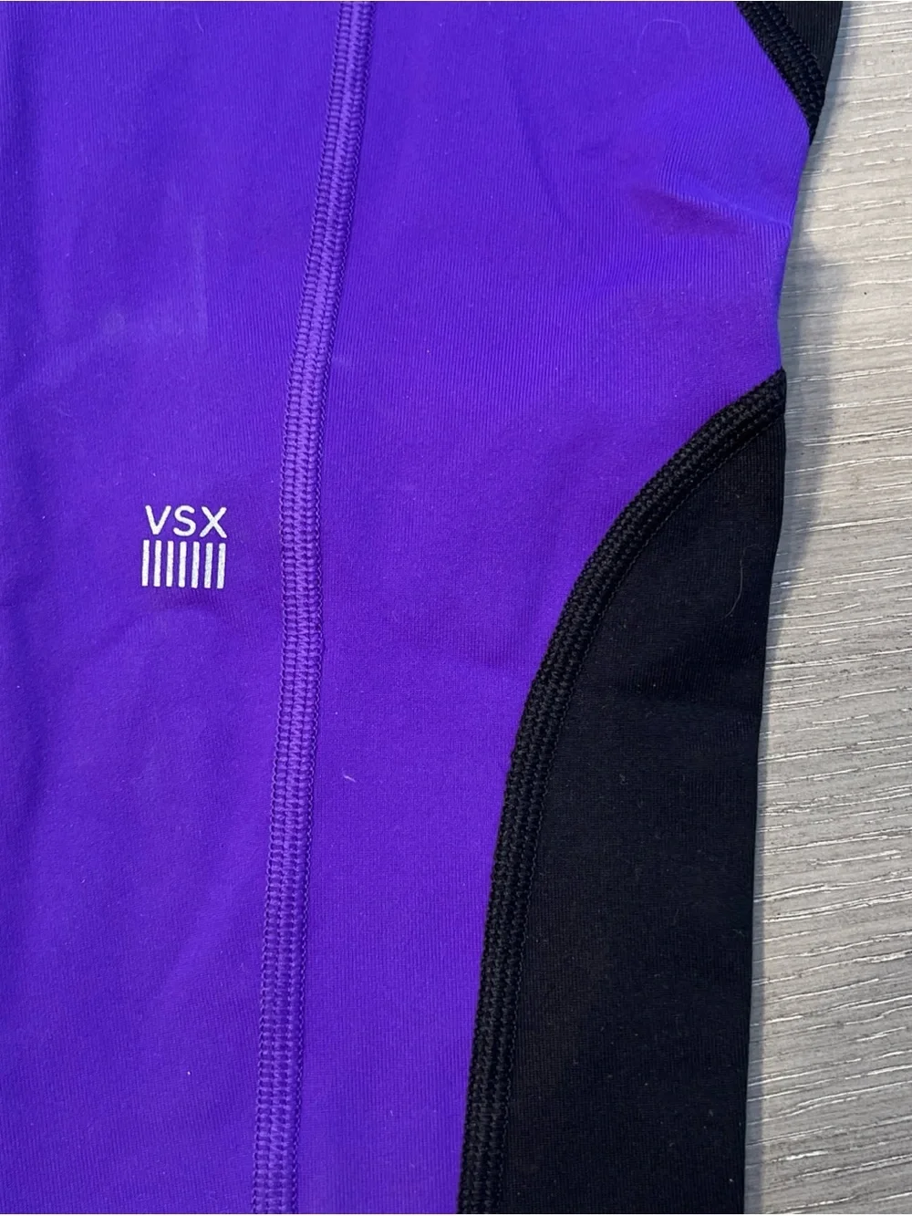 Victoria's Secret Sport VSX Black & Purple Knockout Tight Size S Medium Rise